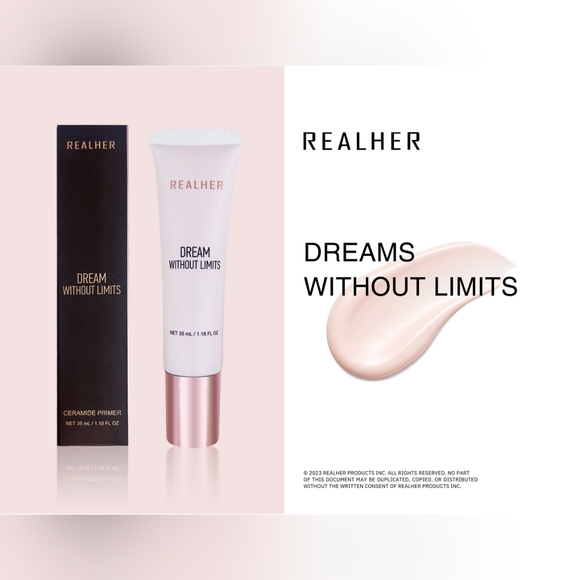 RealHer Vegan Dream Without Limits Hydrating Ceramide Face Primer NEW - Picture 3 of 16